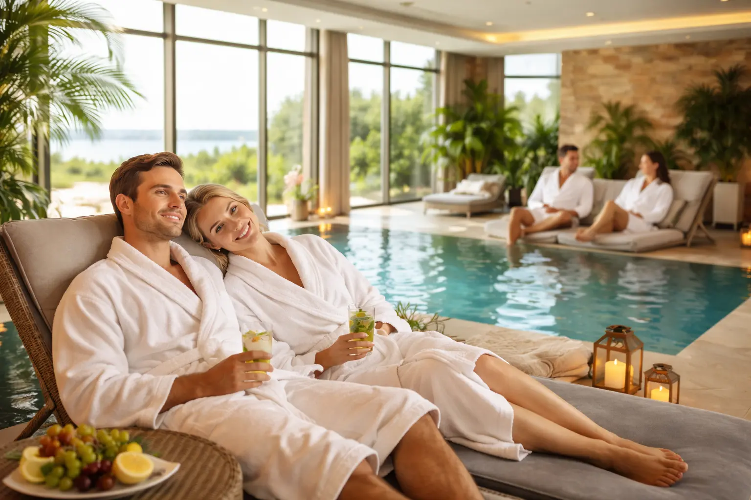 Relaxing spa and wellness scene in Kuressaare, Saaremaa