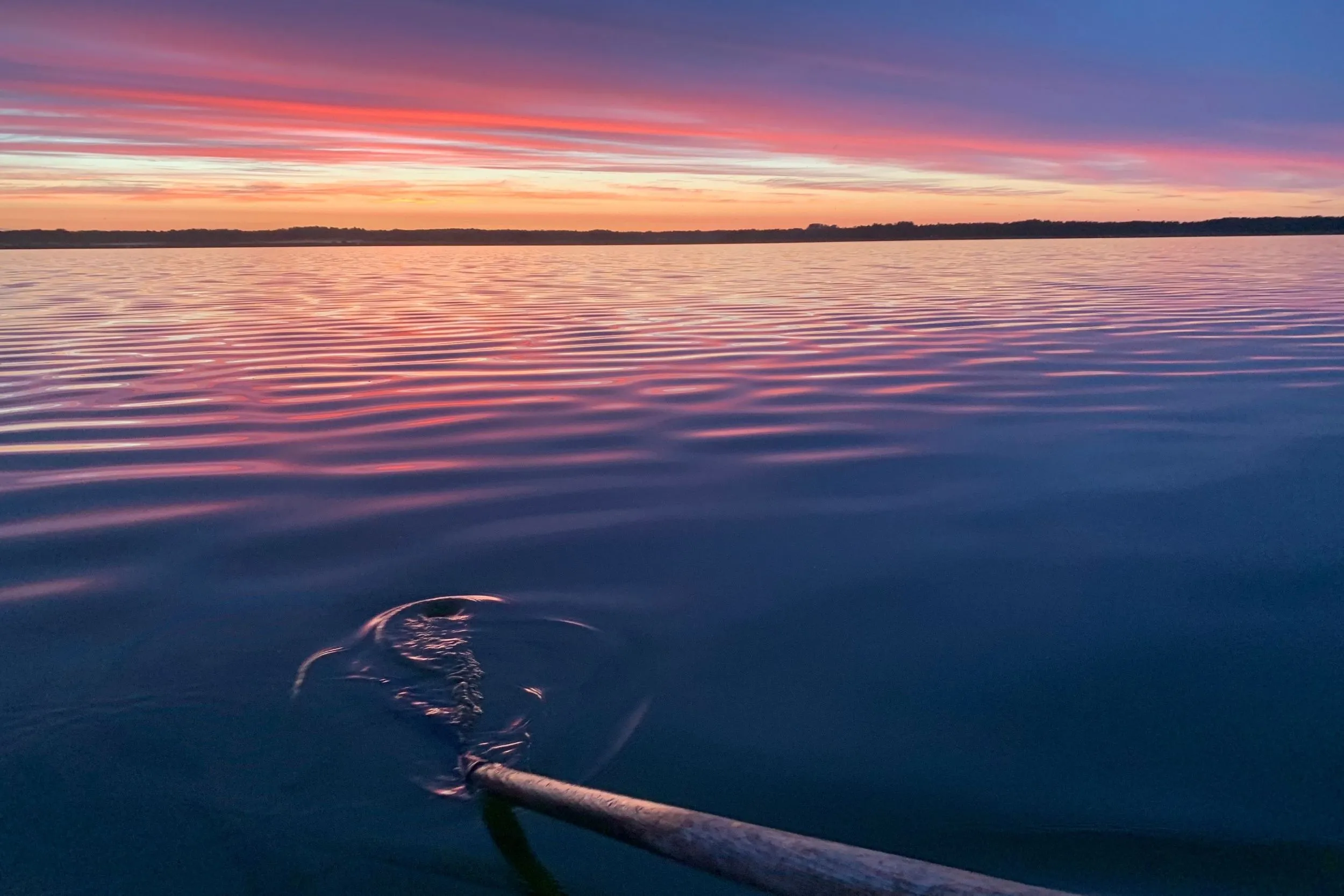 Sunset view over Suurlaht in Saaremaa, Estonia